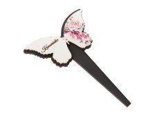 Zápich Motýl-růže "Kamarádce" 13cm, dřevo