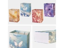 Taška dárková 32x26x12cm Motýl, mix dekorů