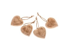 Srdíčko 4,5cm natur, dřevo