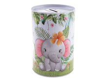 Kasička dětská SLON 10x15cm, plech