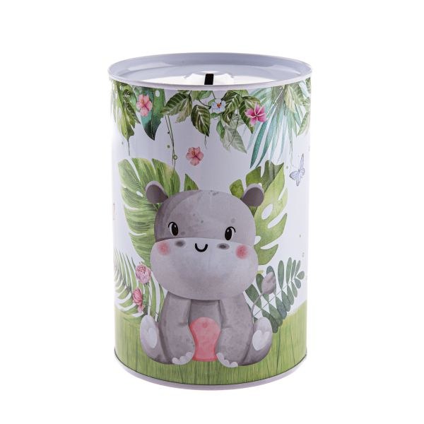 Kasička dětská Hrošík 10x15cm plech - Domácnost a úklid bytové dekorace, textilní doplňky