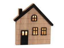 Domek světelný 15x15cm, dřevo