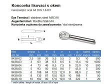 Koncovka lisovací s okem nerez A4