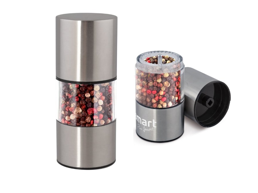 Mlýnek na koření 12,5cm NAIN nerez/akryl Mlýnek na koření 12,5cm NAIN nerez/akryl - Kuchyně kuchyňské náčiní a pomůcky