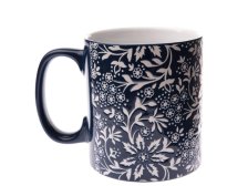 Hrnek 620ml Bloom tm.modrý, keramika