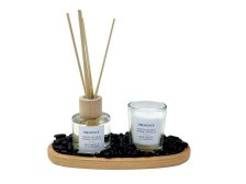 Svíčka+tác+difuzér 50ml Hřejivá vanilka
