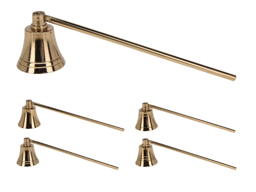 Zhášedlo svíček 23cm zlaté, kov - Domácnost a úklid bytové dekorace, textilní doplňky