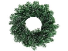 Věnec vánoční 35cm zelený s jinovatkou