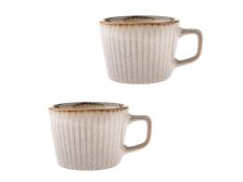 Sada hrnků 2ks/190ml smetanové, keramika