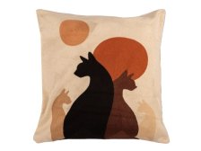Návlek na polštář 45x45cm Kočky hnědé, bavlna