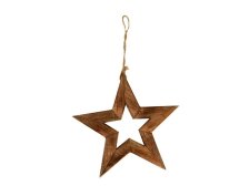 Hvězda 33cm závěsná, mangovník