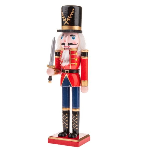 Louskáček se šavlí 30cm, dřevo Louskáček se šavlí 30cm, dřevo - Domácnost a úklid Zima + Vánoce