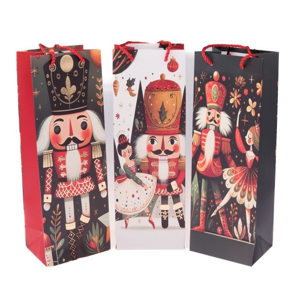 Taška na láhev Louskáček 35x12cm Taška na láhev Louskáček 35x12cm - Domácnost a úklid Zima + Vánoce