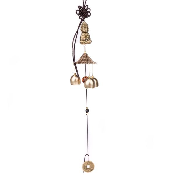 Zvonkohra 41cm Budha zlatý, kov - Domácnost a úklid bytové dekorace, textilní doplňky