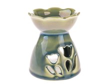 Aromalampa Tulipány 10x8,3cm sv.zelená, keramika