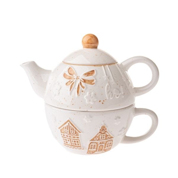 Konvička 380ml+šálek 480ml Vánoční, keramika Konvička 380ml+šálek 480ml Vánoční, keramika