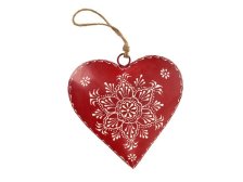 Srdce 20cm závěs.červené, plech