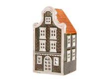 Svícen Domek 6,5x12 hnědý, keramika