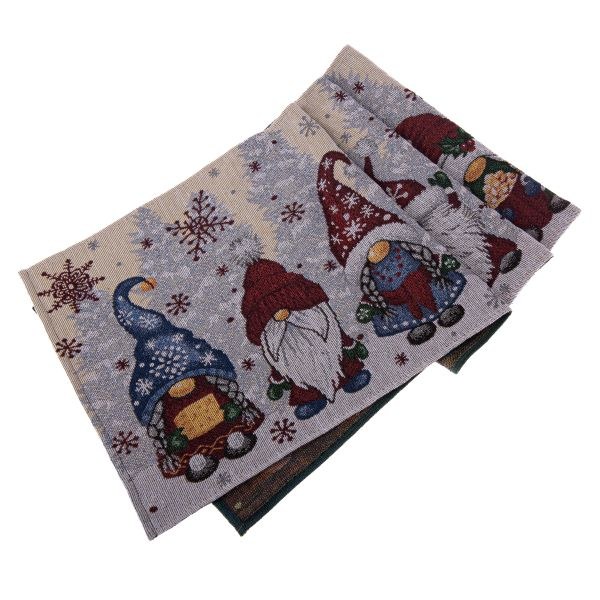 Běhoun 33x140cm Vánoční skřítci, textil - Domácnost a úklid Zima + Vánoce