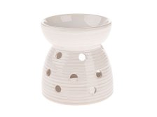 Aromalampa 11x10,5cm hnědo/béžová keramika