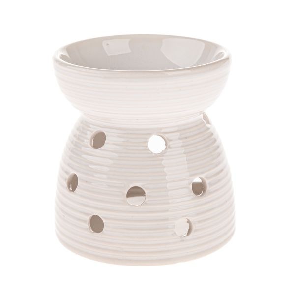 Aromalampa 11x10,5cm hnědo/béžová keramika - Domácnost a úklid bytové dekorace, textilní doplňky