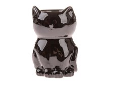 Aromalampa Kočka černá 10,3x13,6cm keramika