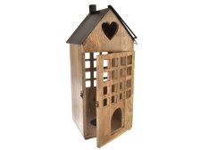 Lucerna 28x66cm, kov/mangovník