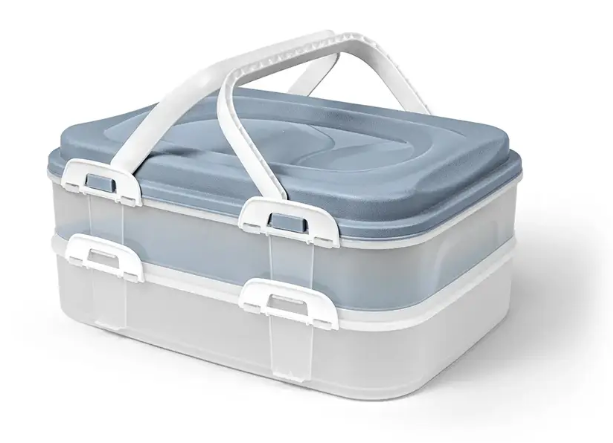 Box Piknik 2patra/40x30x18cm mix barev, PH Box Piknik 2patra/40x30x18cm mix barev, PH - Kuchyně skladování a zavařování potravin a nápojů