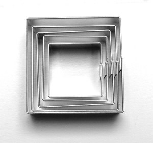 Sada vykrajovací Čtverec 5ks/nerez - Kuchyně pečení, koření