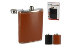 Placatka 220ml mix barev, nerez/koženka