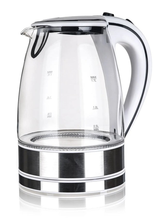 Konvice 1,7l rychlovarná LED BLAZE, sklo/nerez - Kuchyně kuchyňské domácí elektrospotřebiče