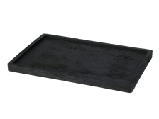 Podnos 30x20x2,5cm černý, dřevo