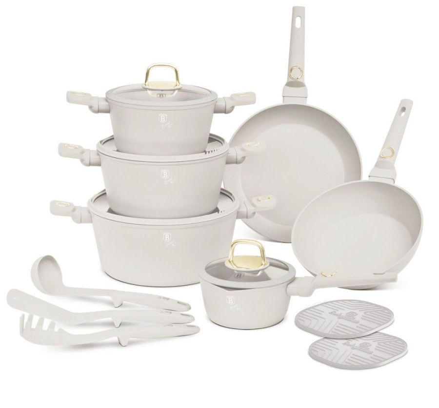 Sada nádobí 15ks titanový povrch Sahara Collection