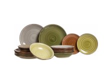 Sada jídelní 18dílná Nature keramika