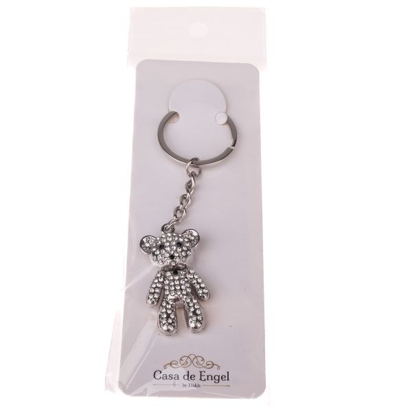 Klíčenka/přívěsek Medvídek s kamínky - Domácnost a úklid bytové dekorace, textilní doplňky