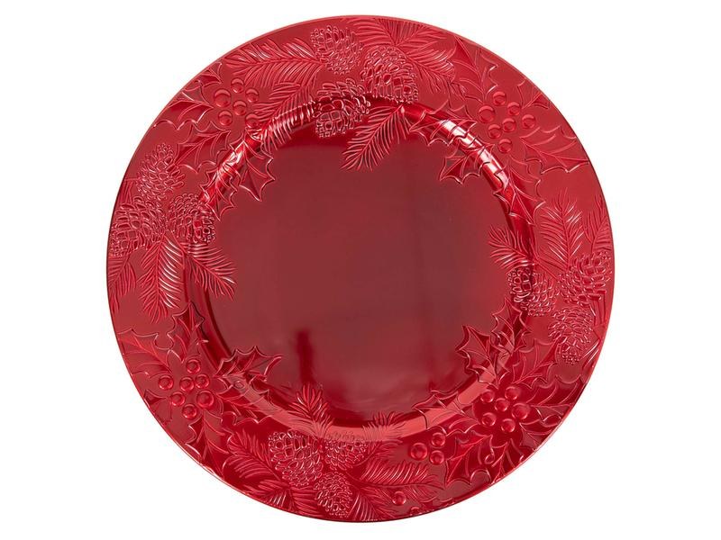 Talíř 33cm cesmína červený, PH