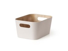 Košík úložný 23x30,5x15,2cm krémový, lepenka