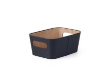 Košík úložný 26x18x11 černý, lepenka