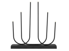 Svícen 6LED 38x40,5cm černý