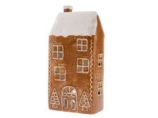 Svícen Domek perníkový 24cm, keramika