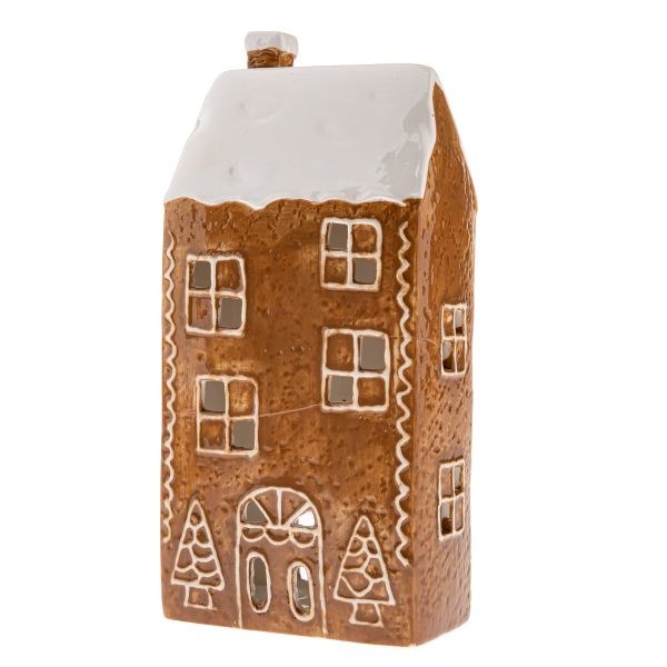 Svícen Domek perníkový 24cm, keramika Svícen Domek perníkový 24cm, keramika