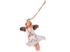 Anděl s hvězdičkou 8cm závěs., polyresin