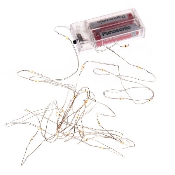 Osvětlení/drátek 30LED/3m teplá bílá Osvětlení/drátek 30LED/3m teplá bílá - Domácnost a úklid bytové dekorace, textilní doplňky