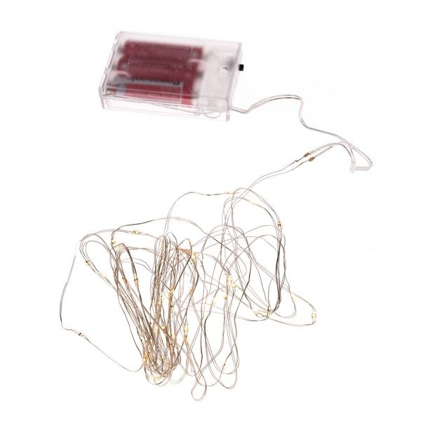 Osvětlení/drátek 50LED/5m teplá bílá Osvětlení/drátek 50LED/5m teplá bílá - Domácnost a úklid bytové dekorace, textilní doplňky