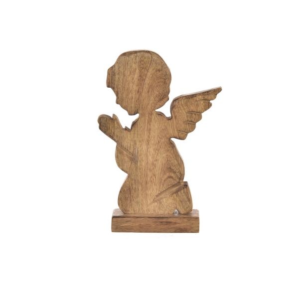 Anděl klečící 19x27cm, mangovník Anděl klečící 19x27cm, mangovník - Domácnost a úklid bytové dekorace, textilní doplňky