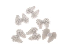 Sada andělských křídel 3cm/8ks lepící, polyresin