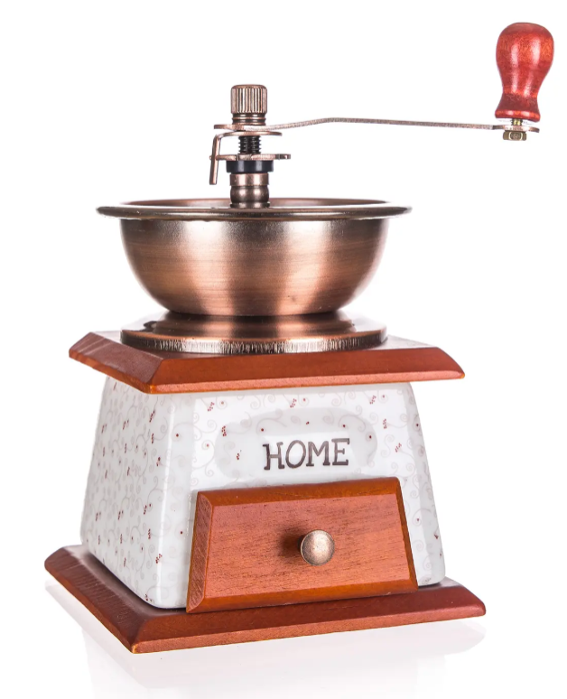 Mlýnek na kávu Home ruční, keramika/kov 