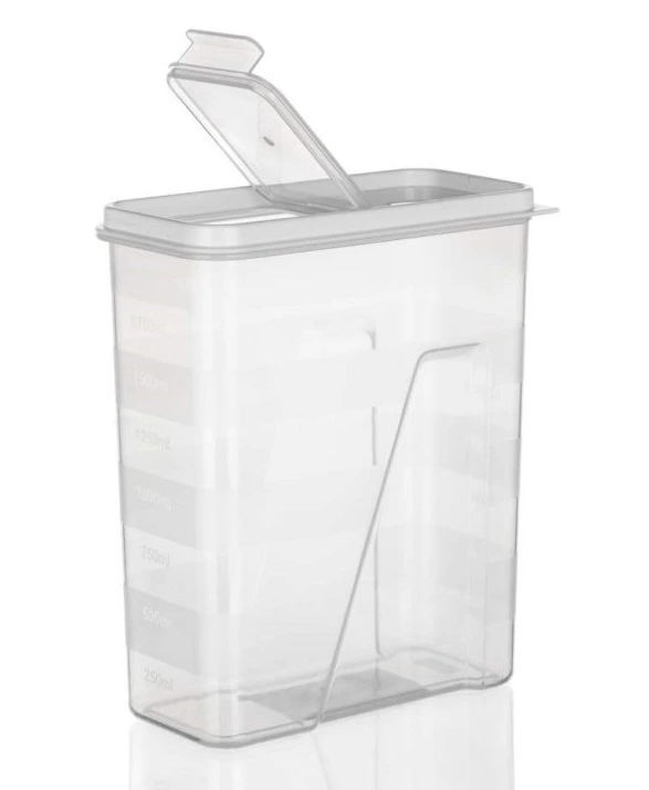 Dóza dávkovací 2l/20,5x8,6cm bílé víčko, PH Dóza dávkovací 2l/20,5x8,6cm bílé víčko, PH - Kuchyně skladování a zavařování potravin a nápojů