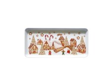 Podnos Perníková vesnička 35x16,5cm melamin