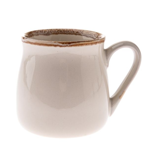 Hrnek 560ml béžový, keramika - Kuchyně stolování